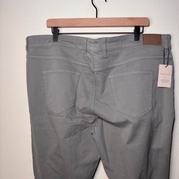Peter Millar NWT Signature Sateen Five Pocket Pants Men's 42 x 32 Grey - Picture 7 of 7